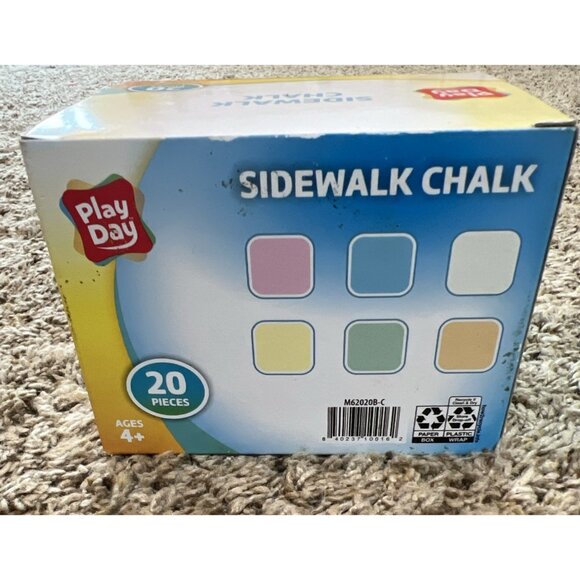 2 Boxes Sidewalk Chalk, 6 Colors Sealed ~ 55 Pieces - Picture 4 of 4